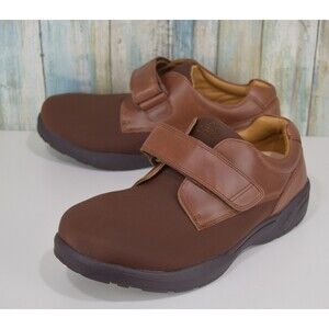 Dr. Comfort Brian X-Depth 10.5 XW Diabetic Orthopedic Shoes Brown Hook Loop 6920